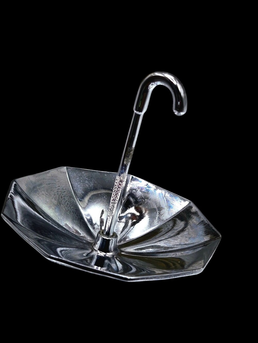 "5/$25" Silverplate Umbra Upside Down Umbrella Ring Holder